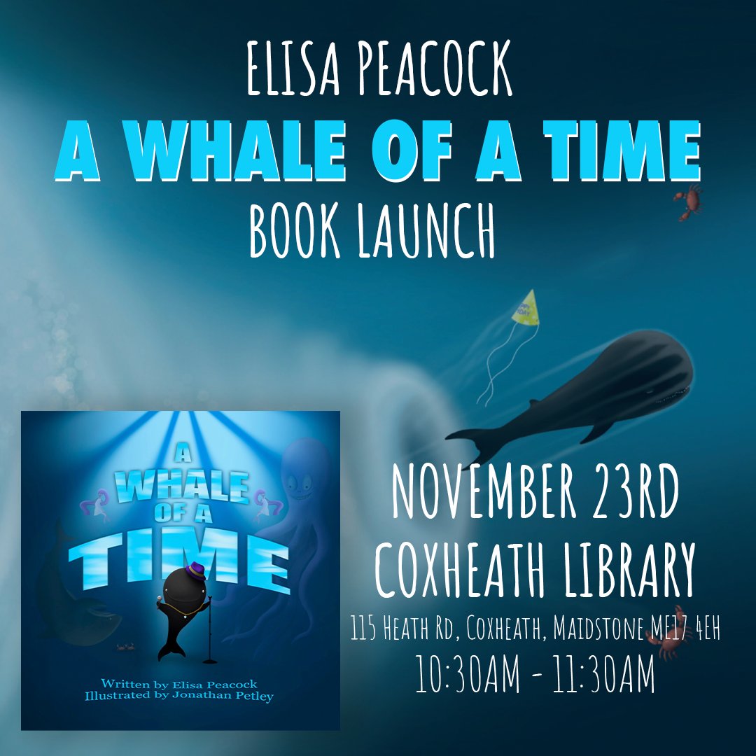 Elisa Peacock (@elisapeacock) on Twitter photo Come celebrate the launch of, A Whale Of A Time ๐ณ๐๐ณ
Story and craft. Signed books for sale on the day.
All welcome. Be lovely to see you!
FREE EVENT
<a href="/TinyTreeBooks/">Tiny Tree Books ๐</a>
<a href="/AUK_News/">AUK Entertainment</a>
#picturebooks
#timetravel
#mythicalcreatures
#authorevents
#whales Come celebrate the launch of, A Whale Of A Time ๐ณ๐๐ณ
Story and craft. Signed books for sale on the day.
All welcome. Be lovely to see you!
FREE EVENT
<a href="/TinyTreeBooks/">Tiny Tree Books ๐</a>
<a href="/AUK_News/">AUK Entertainment</a>
#picturebooks
#timetravel
#mythicalcreatures
#authorevents
#whales