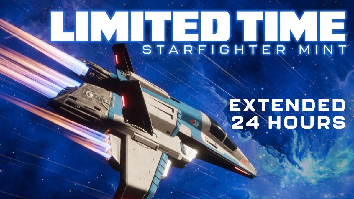 You asked, we listened! 

Starfighter mint is extended 24 more hours 🚀

This is your final chance to claim these once-in-a-lifetime crafts before they retire. 

Connect your wallet and purchase with UNIO—no account needed ⬇️

🔗 account.unioverse.com/marketplace/st…