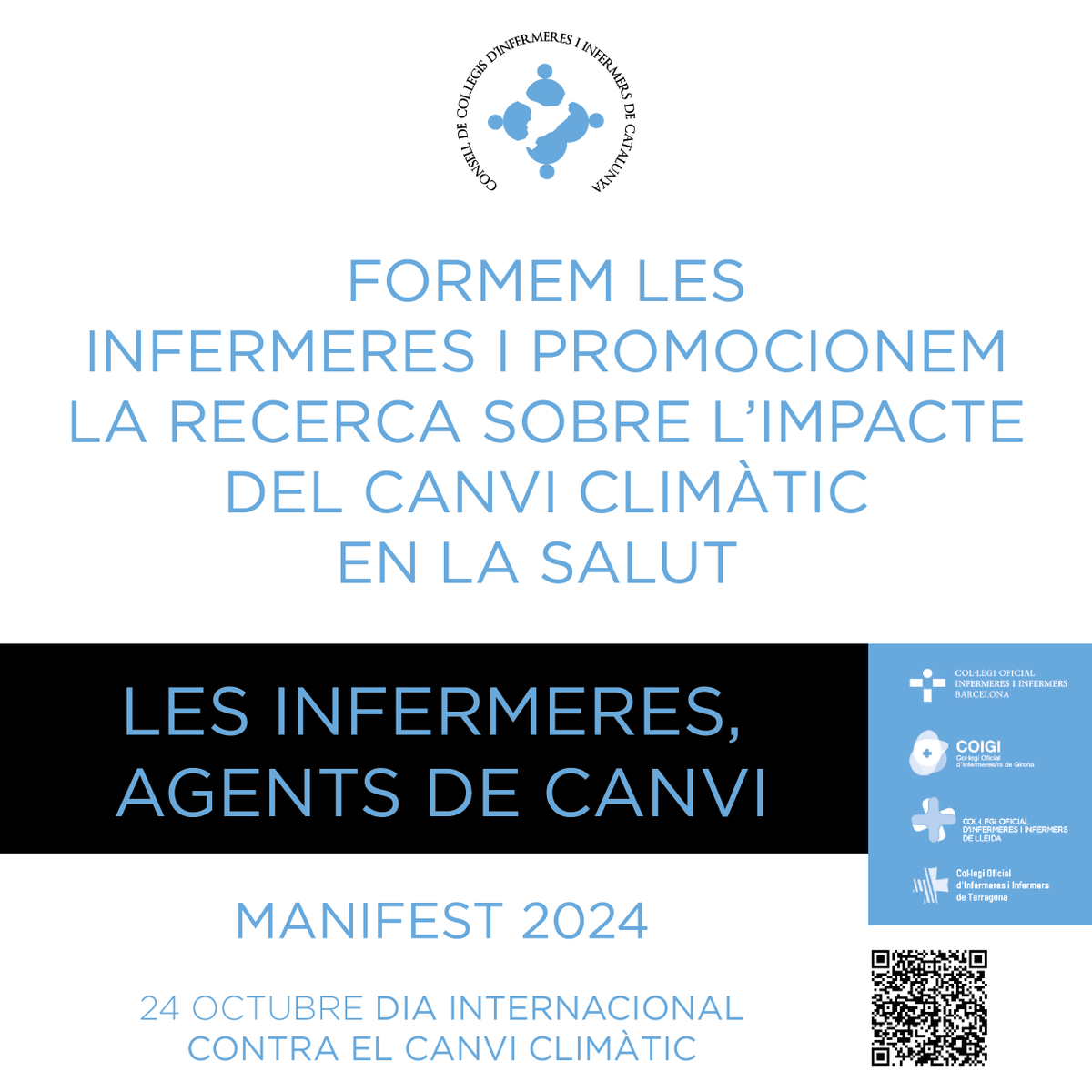 infermerescat's tweet photo. #Propostes Formem les infermeres i promocionem la recerca sobre l'impacte del canvi climàtic en la salut.
#Manifest #CCIIC #DiaContraCanviClimatic
"Les infermeres, agents de canvi"
Llegiu a https://t.co/eQOOMg1pzQ @COIBarcelona @COIGIrona @InfLleidaCOILL @codita_tgn https://t.co/YvKe6uNOl8