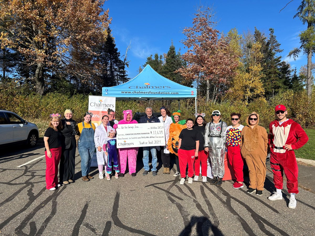 Chalmers Foundation (@chalmersfdn) on Twitter photo There were no tricks, only treats at Go-Go's' #TrunkOrTreat event last Saturday! Together, trick or treaters and sponsors raised over $11,000 for <a href="/HorizonHealthNB/">Horizon Health</a>'s DECRH pediatrics program. Thank you Go-Go for their support
Read more: tinyurl.com/yc7p243r There were no tricks, only treats at Go-Go's' #TrunkOrTreat event last Saturday! Together, trick or treaters and sponsors raised over $11,000 for <a href="/HorizonHealthNB/">Horizon Health</a>'s DECRH pediatrics program. Thank you Go-Go for their support
Read more: tinyurl.com/yc7p243r