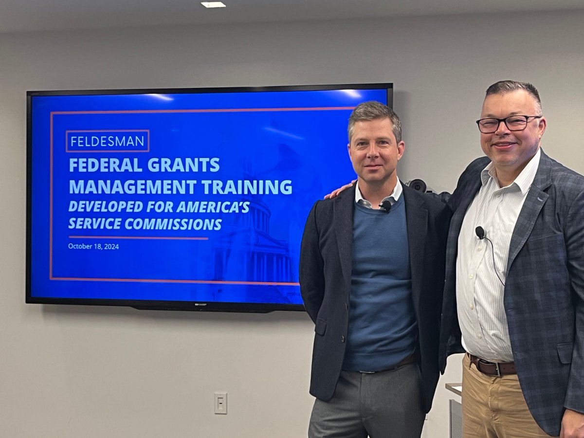 statecommission's tweet image. Last week, we hosted our annual Federal Grants Management Training in Washington, DC in collaboration with @FeldesmanLaw. Thanks to Scott Sheffler and @jerrybertrand for leading informative sessions for our attendees!

#NationalService #Training #GrantsManagement