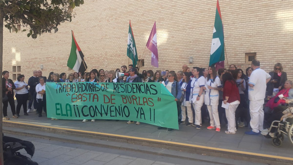 ELANafarroa's tweet image. 📢 ¡Tuteran ere hitzarmenaren alde!
Concentra en Tudela por el convenio de Residencias!