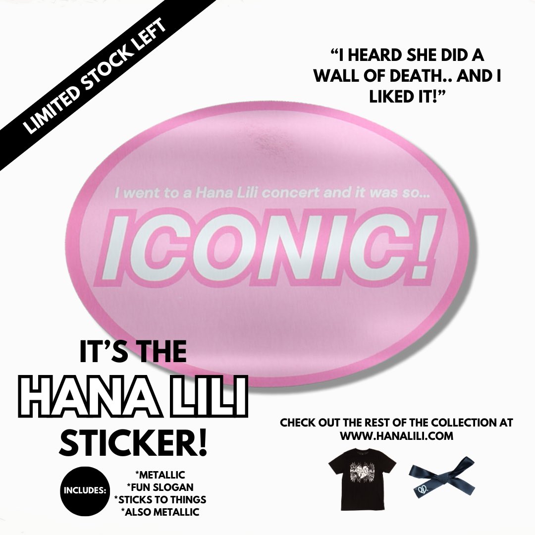 My first ever merch is now up on my website 🤍🎀 get your Hana Lili merch now! 🤍🎀💘 hanalili.com/pages/merch