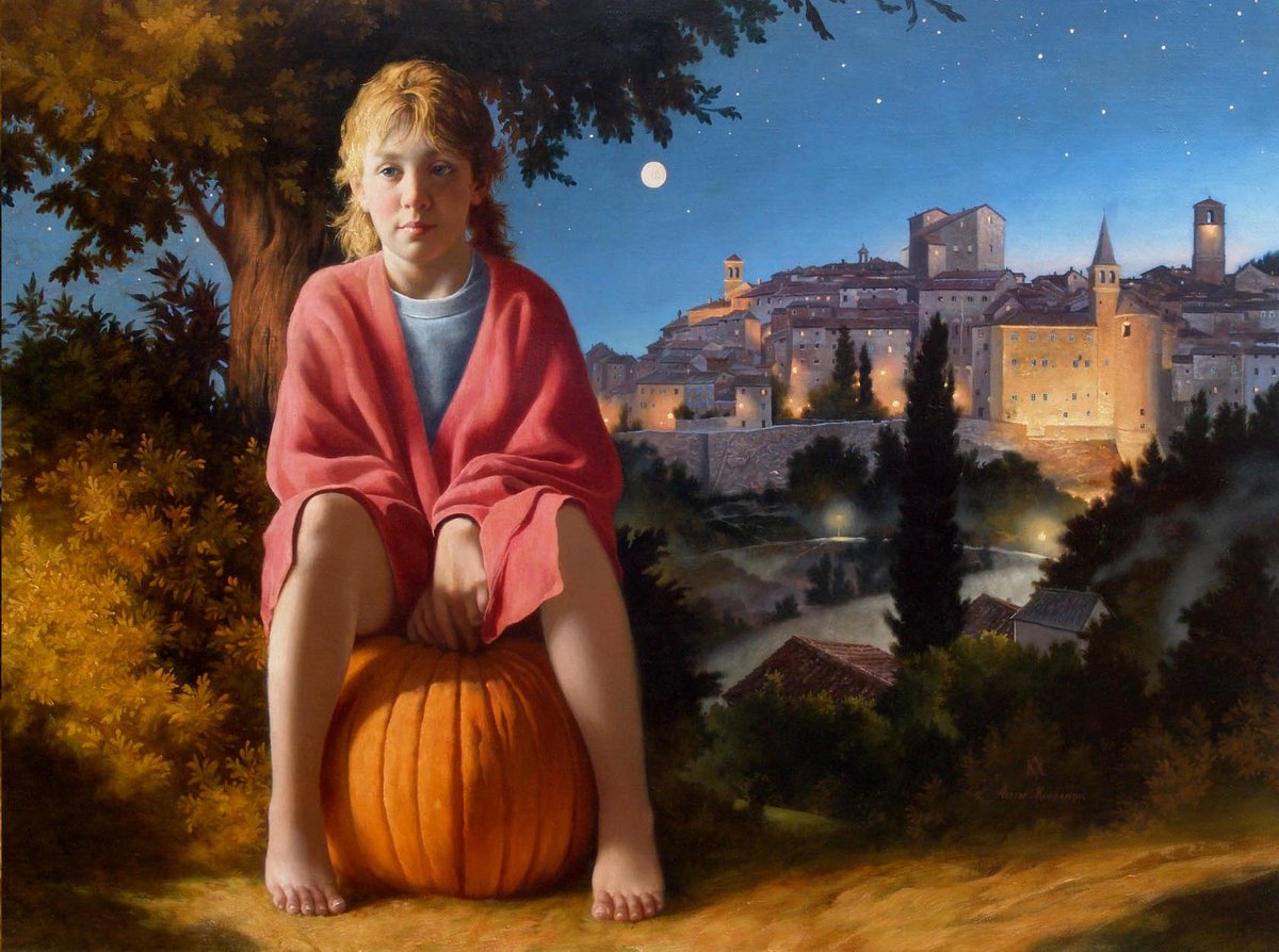 I wander through the orange sea to pick a pumpkin just for me. Those lumpy ones are shaped just fine.
Maybe I’ll carve Frankenstein.
So many pumpkins to pick through.
The perfect ones, I’ll leave for you.
J. #Whitehead 

A. #Kurbanov 🎨

#Autumn 🍁🍃🎃