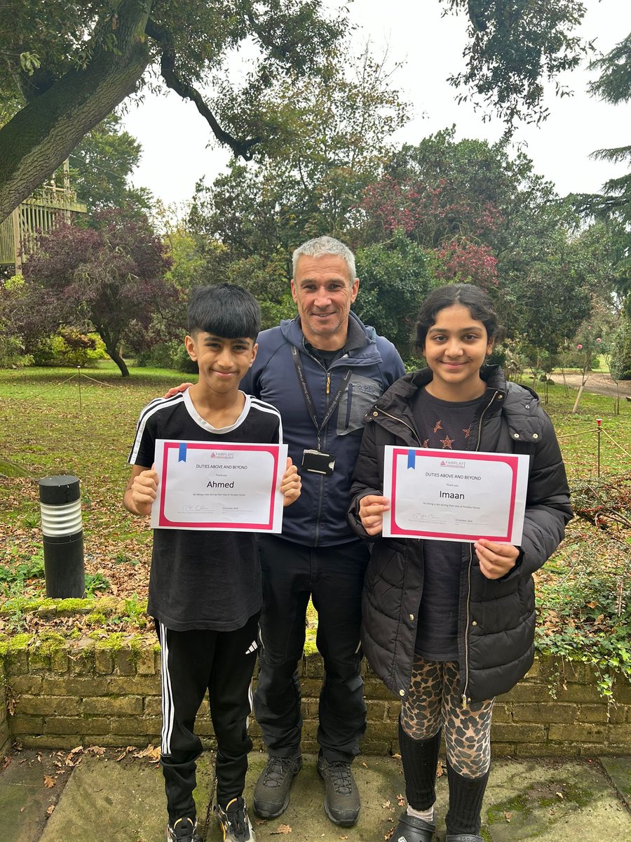 The recipients of Fairplay House’s rare ‘Duties Above and Beyond’ award! Very proud of these two who consistently applied themselves to every challenge and always sought to help those around them- very well done, we’re so proud of you!👏 🌟🏆