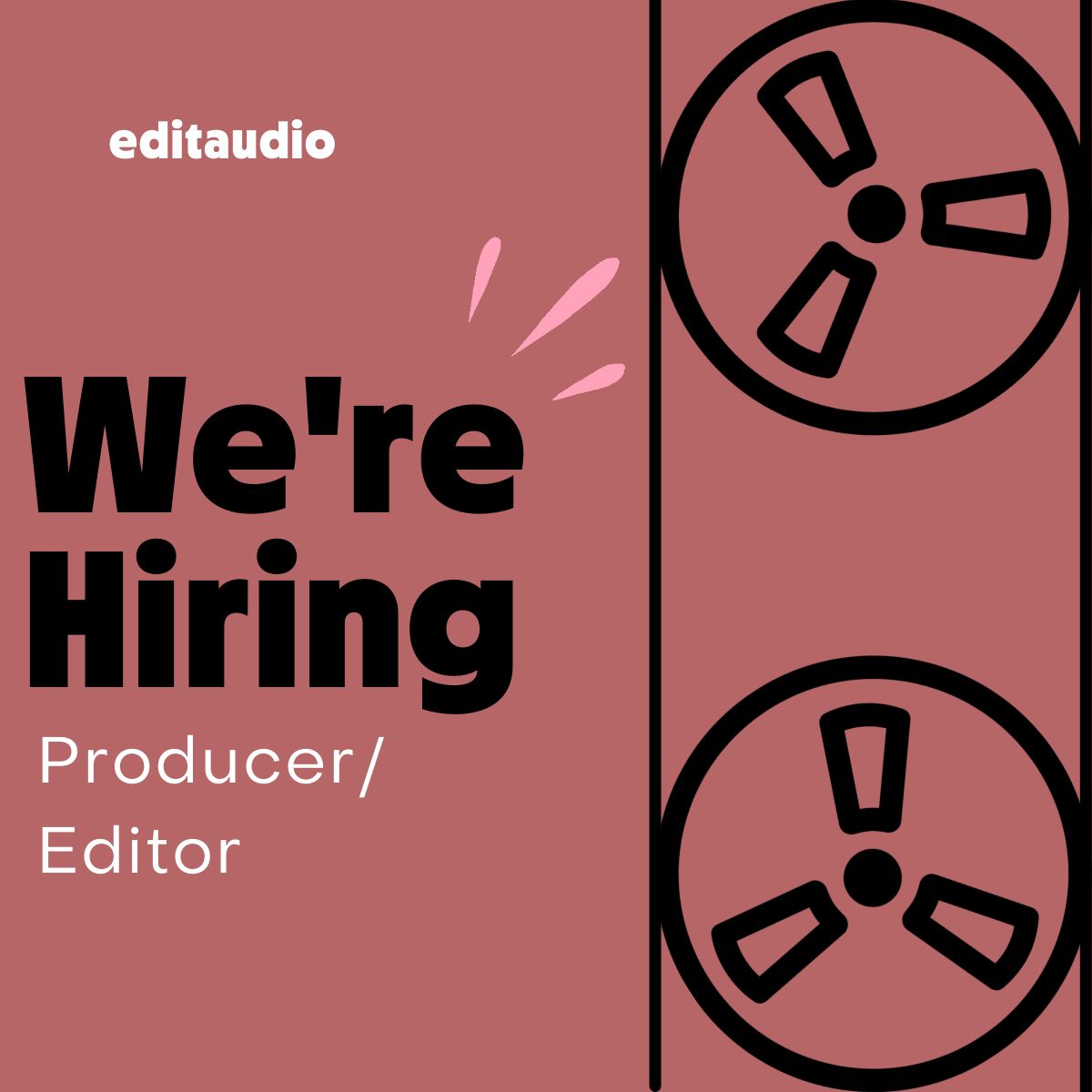We're hiring: if you're an audio producer/editor w/ strong recording, editing, mixing and post-production skills, and have experience working on biz and tech podcasts - give us a shout👋

Apply here: buff.ly/4hhaOFF 

#podcastjobs