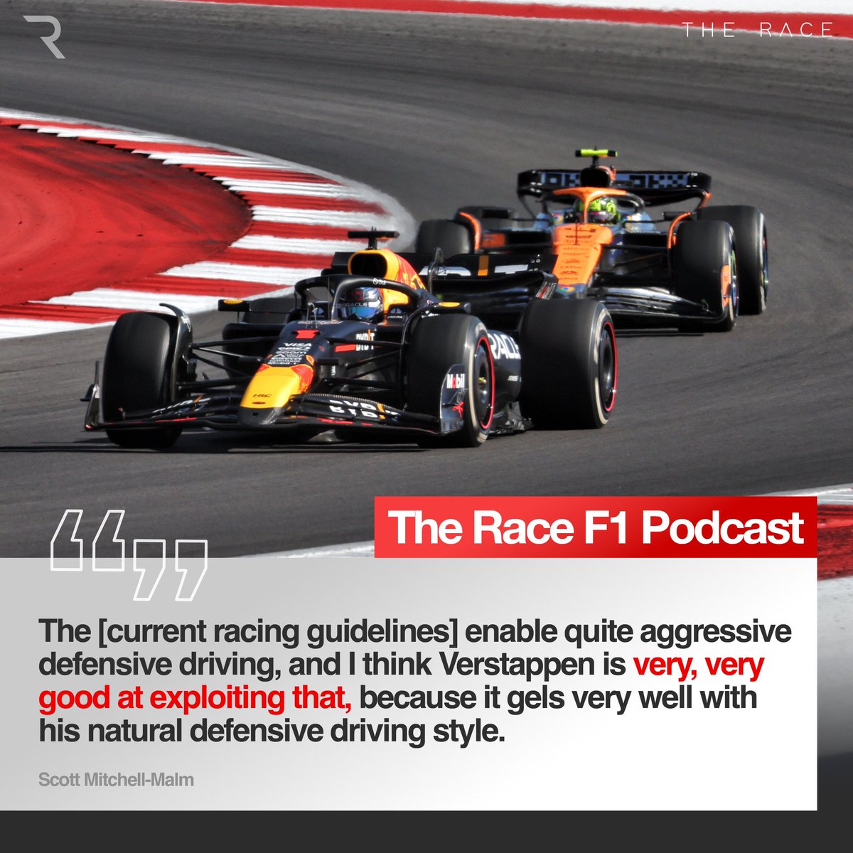 wearetherace's tweet photo. F1's racing guidelines - what are they, where can you find them, and why Max Verstappen is so good at skirting so close to the edge of them 👀
We talk about this, and answer all of your Members’ Club questions in the latest episode of The Race #F1 Podcast. https://t.co/gJpAQg4seL