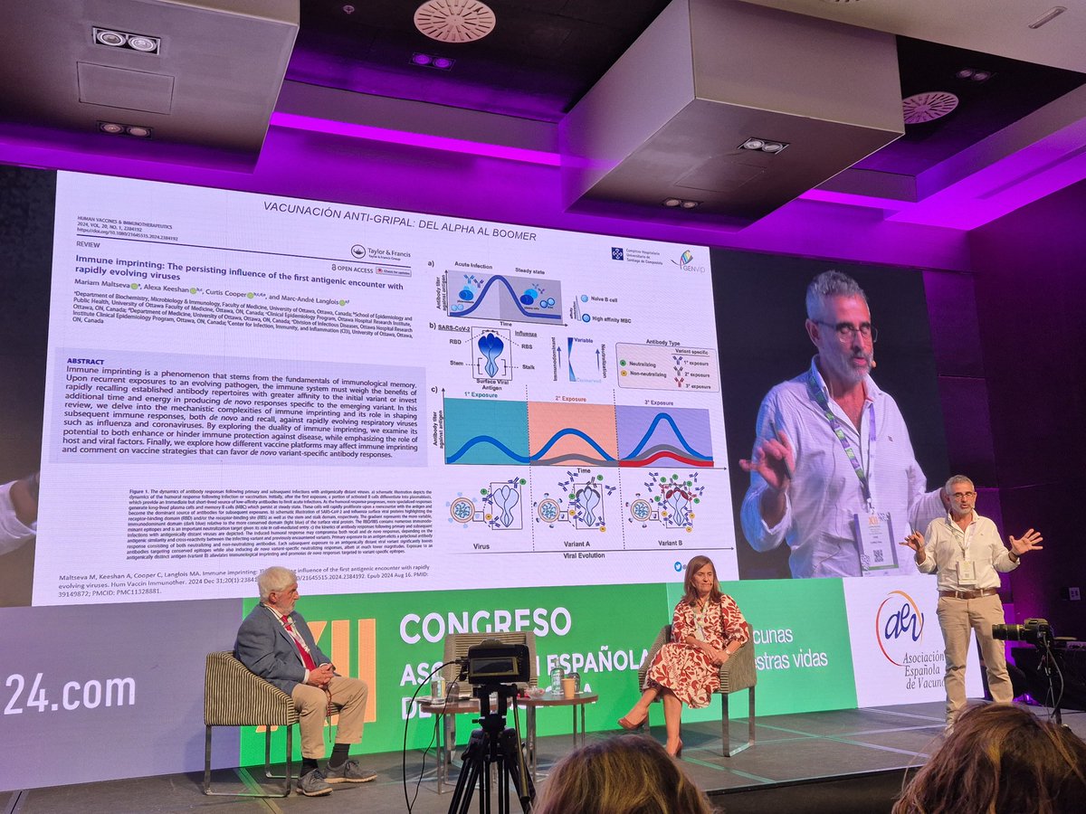 La gripe no toma vacaciones, cambia todos los años sus proteínas externas: Hemaglutinina y Neuraminidasa (H y N) ¡Por eso toca vacunarse todos los otoños! 🧒👴 Protege a la población pedíatrica y >60, ya que son quienes más lo necesitan 💪 <a href="/gomez_rial5/">Jose Gomez Rial</a> #AEVMalaga2024 #Vacunas