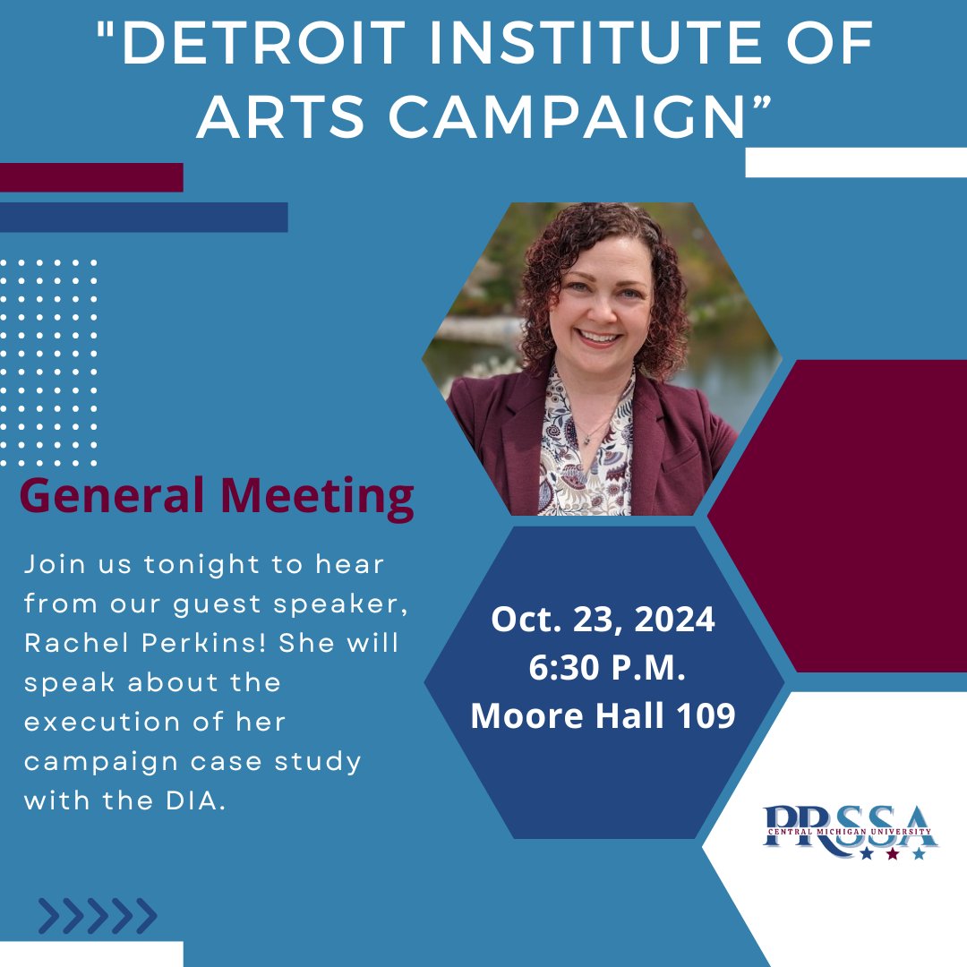 Don’t miss tonight's general meeting in Moore 109 where we will hear from guest speaker, Rachel Perkins, about the planning and execution of a full PR campaign!
#cmuprssa #prpros