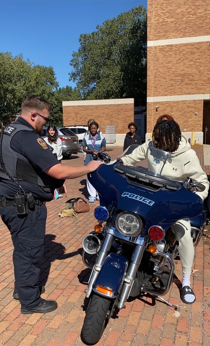 epsODU's tweet photo. As part of their goal of redefining the Harley Davidson brand this semester, the students of Advertising and Promotion (SEPS 102) attended a demonstration given by Officer Ryan O’Farrell of @odupd

Read more about the demo at https://t.co/b82429nI0V
#odu #dceps https://t.co/iFrMEK8EZU