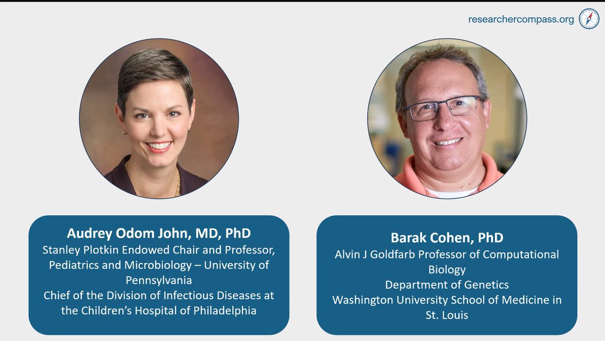 Excited to hear from fellow PreVAIL kIds investigator <a href="/odomjohnlab/">Audrey Odom John MD PhD</a> re Compass Training Program <a href="/NICHD_NIH/">NICHD News</a>