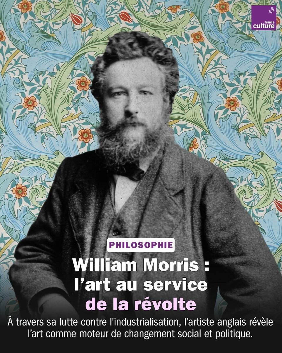 franceculture's tweet image. Découvrez comment cet iconique rebelle du XIXᵉ siècle a utilisé l’art pour réinventer le monde et défier l'industrialisation !
➡️ l.franceculture.fr/BKv