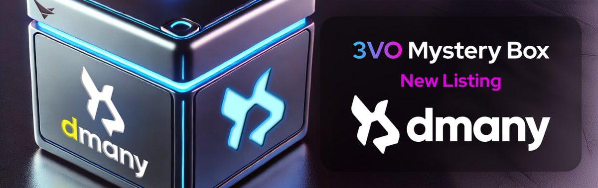 Say hello to <a href="/dmanyio/">dmany</a> - our new #3VOMysteryBox Partner! 🎉

Dmany is where passionate, skilled individuals can earn crypto rewards by completing quests for top Web3 projects. Dive in, contribute, and get rewarded!💰

Mystery Boxes are dropping fast! 🎁

Claim yours now: