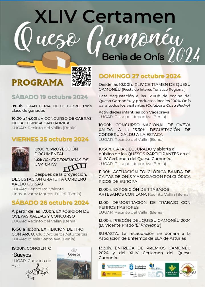 Alimentos del Paraíso (Cuenta Oficial) (@alimentosastur) on Twitter photo <a href="/DOPGamoneu/">DOP Gamonéu</a> Podréis disfrutar de proyecciones, exposiciones, exhibiciones entorno a la oveja xalda y el Gamonéu, además de conciertos, actuaciones y catas.
¿Te vas a perder la fiesta de uno de nuestros quesos del Paraíso? 😋
#AlimentosDelParaíso #AsturiasParaísoNatural #DOPGamoneu <a href="/DOPGamoneu/">DOP Gamonéu</a> Podréis disfrutar de proyecciones, exposiciones, exhibiciones entorno a la oveja xalda y el Gamonéu, además de conciertos, actuaciones y catas.
¿Te vas a perder la fiesta de uno de nuestros quesos del Paraíso? 😋
#AlimentosDelParaíso #AsturiasParaísoNatural #DOPGamoneu