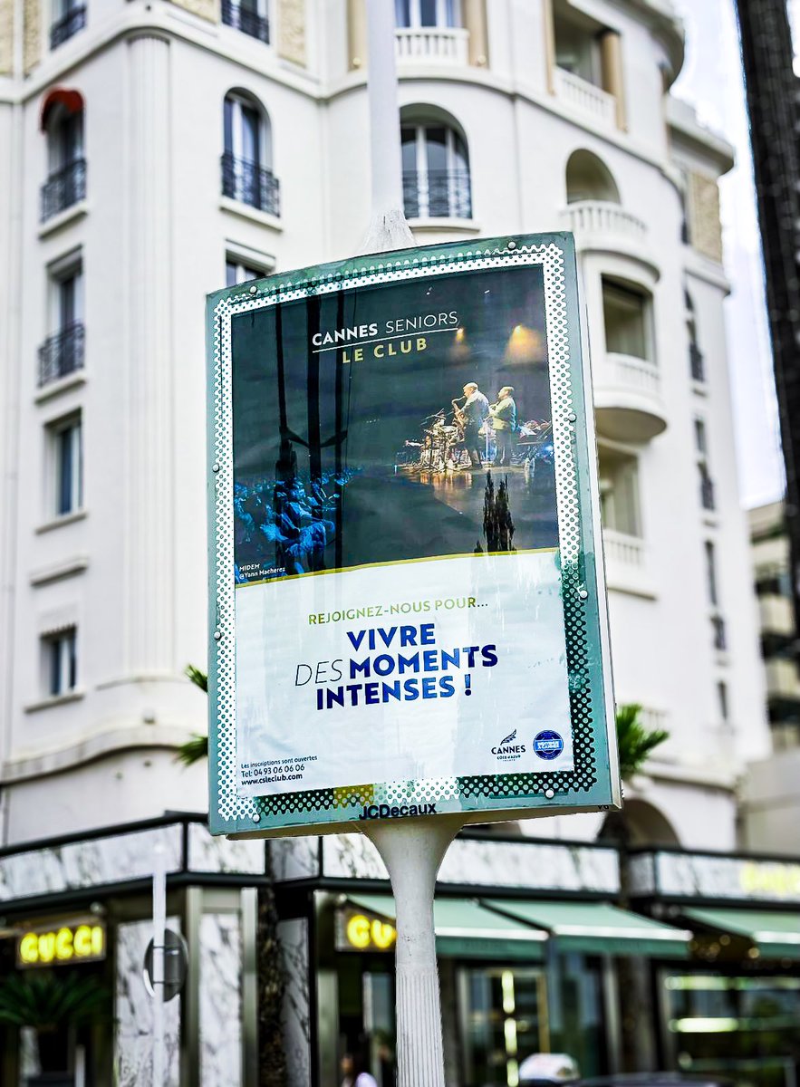 csleclub's tweet image. 📢 Cannes Seniors Le Club : une énergie qui s’affiche en grand dans toute la ville de Cannes !

#Cannes #CSLeClub #CSLC
