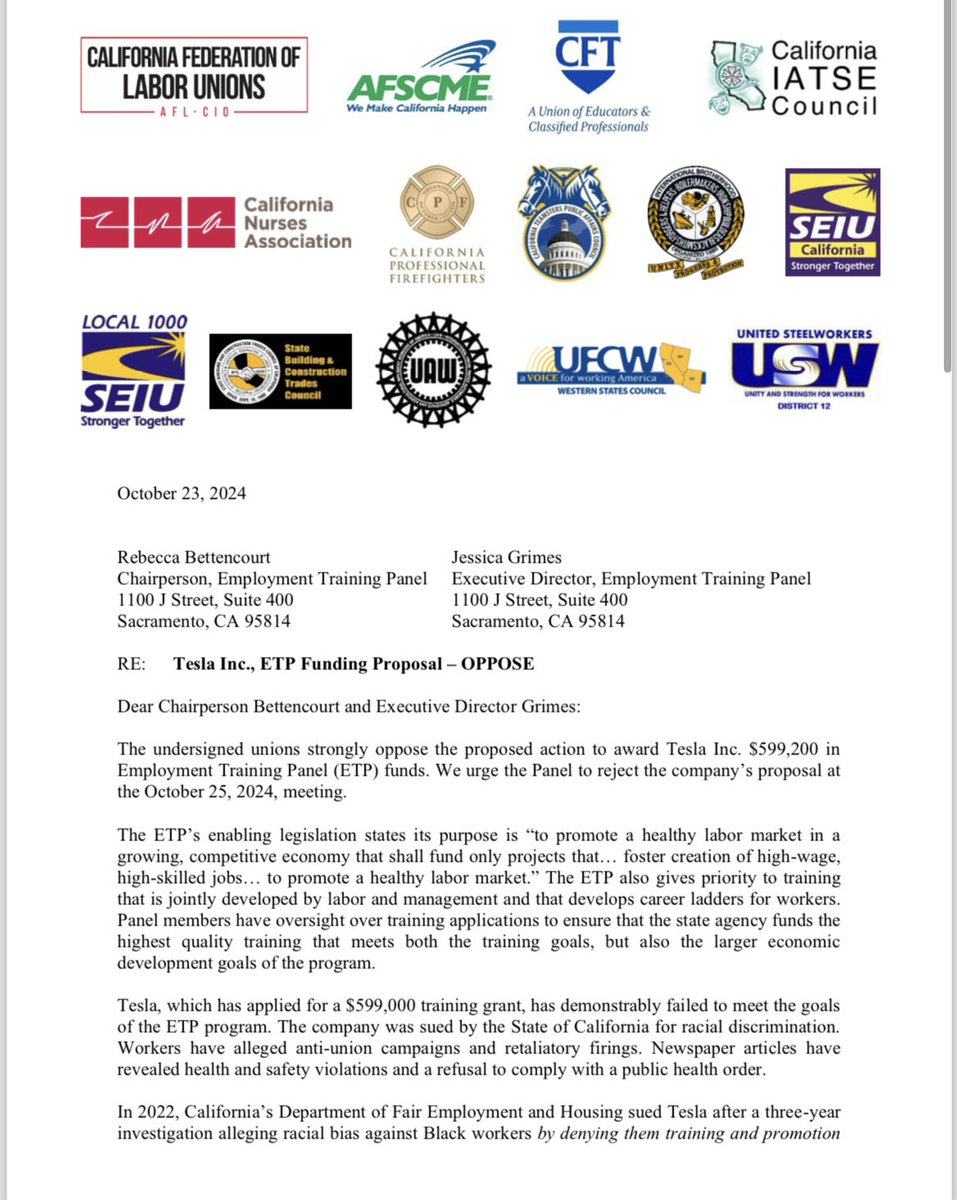 California Federation of Labor Unions tweet media