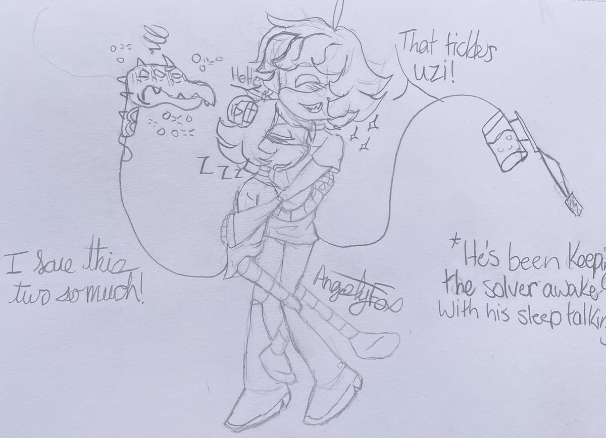 FoxAngsty's tweet photo. Nโs sleeping habits!!
#Murderdrones #SerialDesginationN #UziDoorman #UzixN #NxUzi #biscuitbite #murdedronesfanart https://t.co/EB8LBUg0Mt