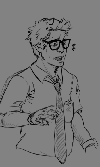 D3dans's tweet photo. a yittol dwight sketch from smth im workin on :3c https://t.co/XKoNG4zOge