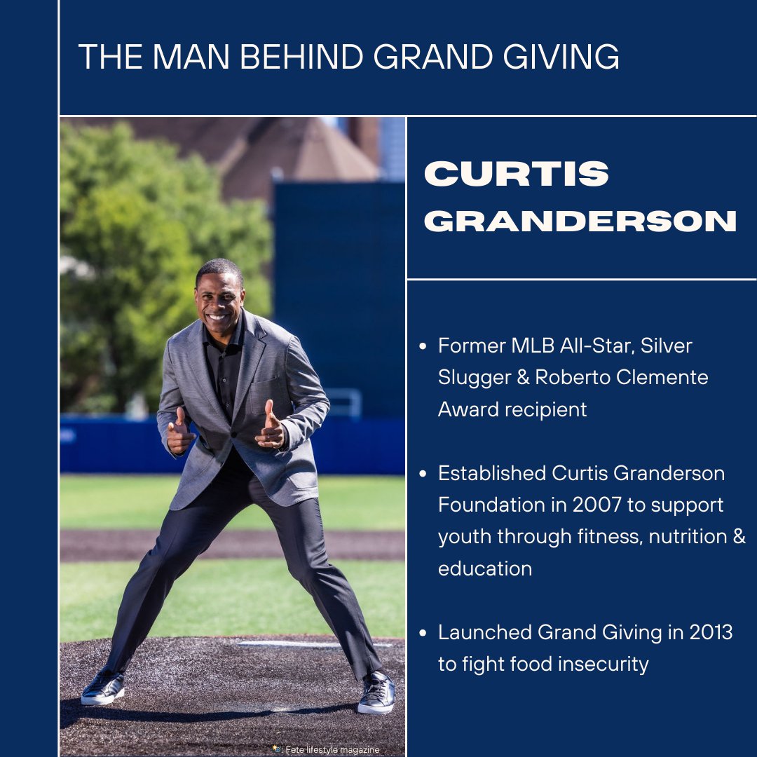 CGFNonprofit's tweet photo. Meet the man behind Grand Giving @cgrand3 ๐ค
#grandgiving #nonprofit #grandyman #cbea #mlbplayoffs #mlb #strikeouthunger #curtisgranderson https://t.co/1RvRUm9NHw