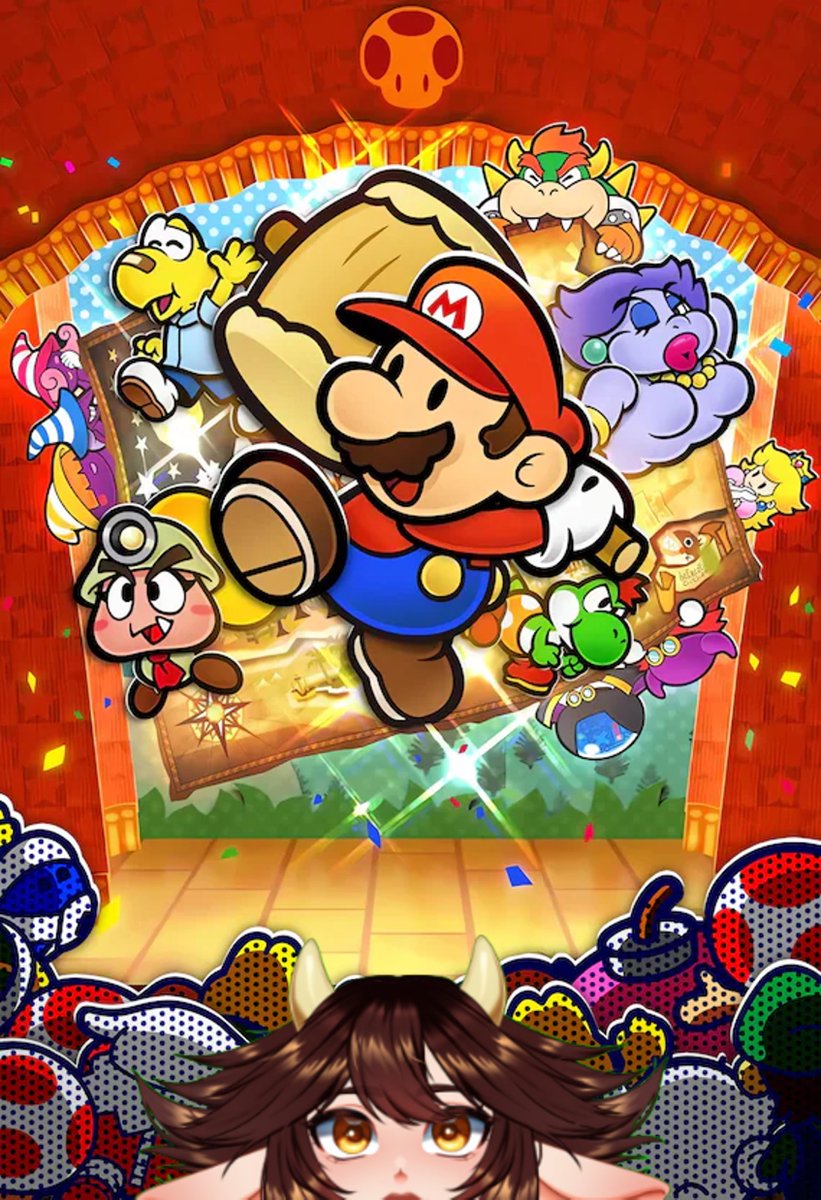 Nottypolitan's tweet photo. WE'RE LIVE WITH PAPER MARIO: THE THOUSAND YEAR DOOR

I'm so excited to do a paper mario stream!!! Come on down and join us!

https://t.co/mjEoyq3QAO

#Vtuber #VtuberEN #VTuberUprising https://t.co/9E9tGZve7j
