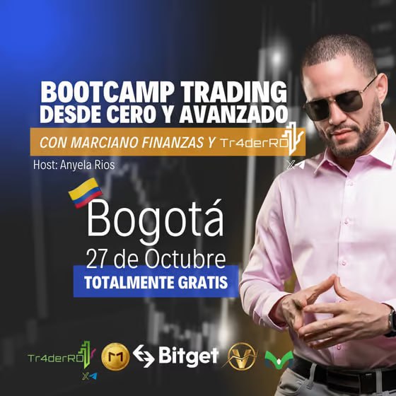 BitgetES's tweet photo. 🇨🇴¡ATENCIÓN COLOMBIA! 🇨🇴
@MARCIANOPHONE @Tr4derRD @AnyelaRios7
🎫 Si estás en Bogotá, no te pierdas este emocionante e informativo BootCamp de Trading, patrocinado por Bitget 🎫
En Cl. 52 #72a-29, Bogotá, Colombia https://t.co/jqsUcJSF7R 🇨🇴
🌐 Consigue tus entradas GRATUITAS en el siguiente enlace: BootCamp Trading desde Cero y Avanzado https://t.co/25EPyJ5ZCu
😎 Tanto si eres un principiante como si deseas perfeccionar tus habilidades de trading, este evento está diseñado para guiarte a través de los aspectos esenciales del trading.
✨ Acompáñenos en este evento de aprendizaje del entorno criptográfico, a disfrutar de buena comida y de muchas más dinámicas que traemos para ti.
⏱ Horario ⏱
El Domingo 27/10/2024 desde las 14:00 a las 20:00 UTC-5, Hora Colombia.
✍️ ¡A anotarse Bitgetters! ✍️
#EventWithBitget