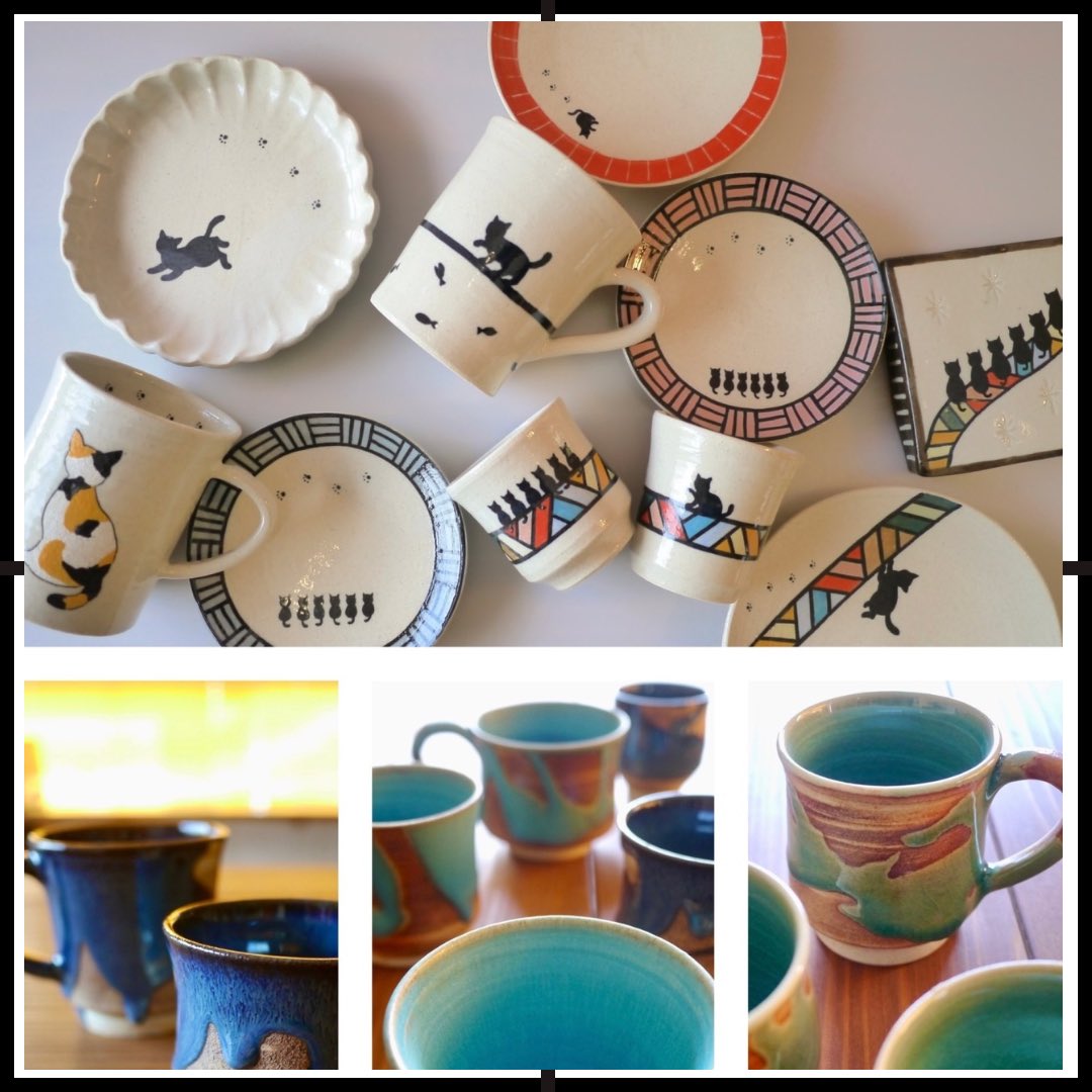 uttoco_marche's tweet photo. UTTOCO MARCHE出展者様ご紹介

滋賀の小さな陶房でモダン＆kawaiiうつわを夫婦で制作されてる
北村陶房 様

#UTTOCOMARCHE
#うっとこマルシェ
#ウットコマルシェ
#うっとこまるしぇ
#京都手づくり市
#手づくり市
#手づくりマルシェ 
#陶芸
#モダンな器
#陶器
#陶芸一筋 
#北村陶房
#相棒 https://t.co/4qE2oQzFSM