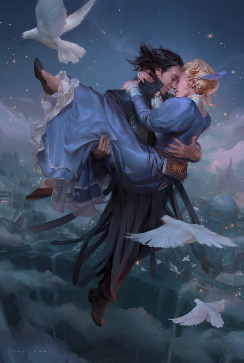 Cosmere16Pod's tweet image. La artista de esta obra, Cynthia Sheppard, ya ha compartido la versión completa y además, en su web, podéis comprar un print y ver todo el proceso de la ilustración. Esta imagen estará en la edición de cuero de Brazales de duelo