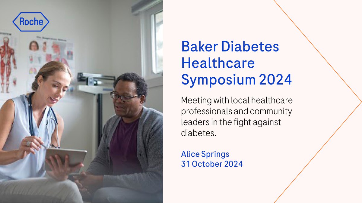 @RocheDiaAU (@rochediaau) on Twitter photo Next Thursday, healthcare workers, researchers, scientists, and clinicians involved with diabetes care are heading to Alice Springs for this year's <a href="/BakerResearchAu/">Baker Institute</a> Diabetes Healthcare Symposium.
Learn more:
baker.edu.au/support-us/get…
#T2D #type2diabetes #RHD Next Thursday, healthcare workers, researchers, scientists, and clinicians involved with diabetes care are heading to Alice Springs for this year's <a href="/BakerResearchAu/">Baker Institute</a> Diabetes Healthcare Symposium.
Learn more:
baker.edu.au/support-us/get…
#T2D #type2diabetes #RHD