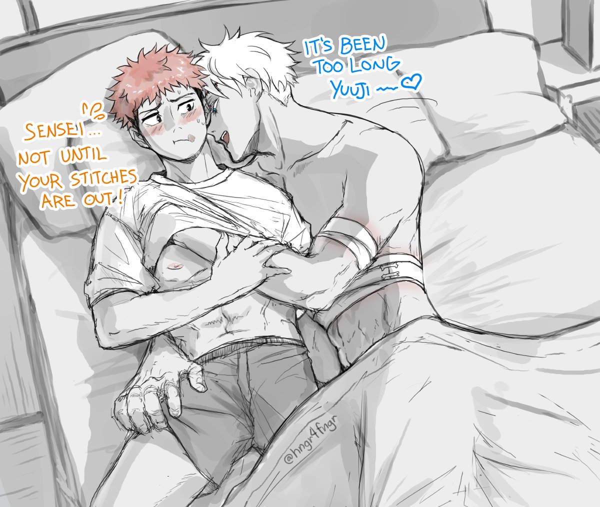 [ goyuu 五悠 ] 

gojou-sensei came back... different

hornier