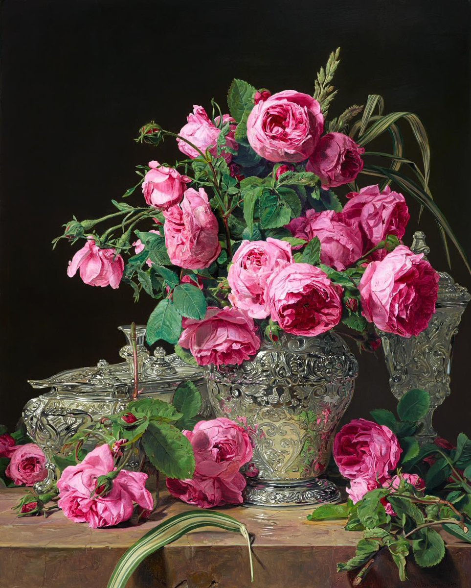 Ferdinand Georg Waldmüller, Roses 1843 LIECHTENSTEIN. 
The Princely Collections, Vaduz–Vienna
