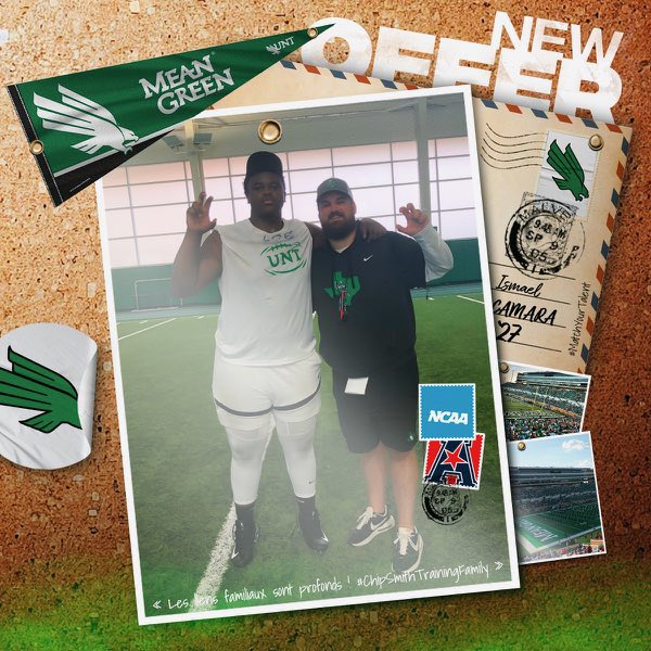 La confiance au sein de la famille est comme l’air dans les poumons. Personne ne peut vivre sans. Merci à ma <a href="/CoachChipSmith/">Chip Smith</a> famille d'entraînement Big Brother <a href="/__CoachMorris/">Eric Morris</a> , et <a href="/CutterLeftwich/">Cutter Leftwich</a> pour cette opportunité avec <a href="/MeanGreenFB/">UNT Football</a>! Dieu a un plan!
<a href="/Rivals/">Rivals</a>
@On3Recruits