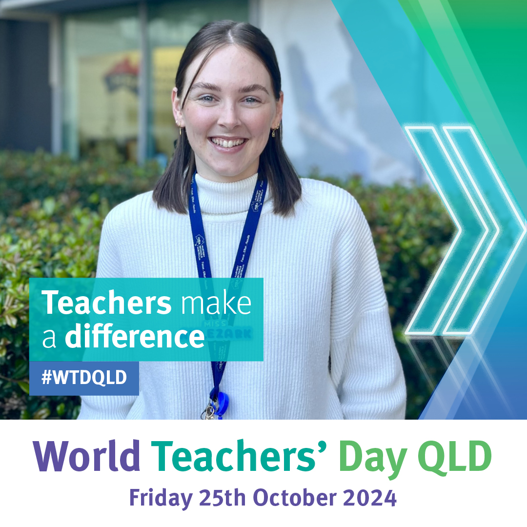 Meet Zoe Anlezark from Mastery Schools Australia - Springfield, one of Queensland’s teachers who is making a difference across the state. Read Zoe's story here: bit.ly/3YghDyQ 
#WTDQLD