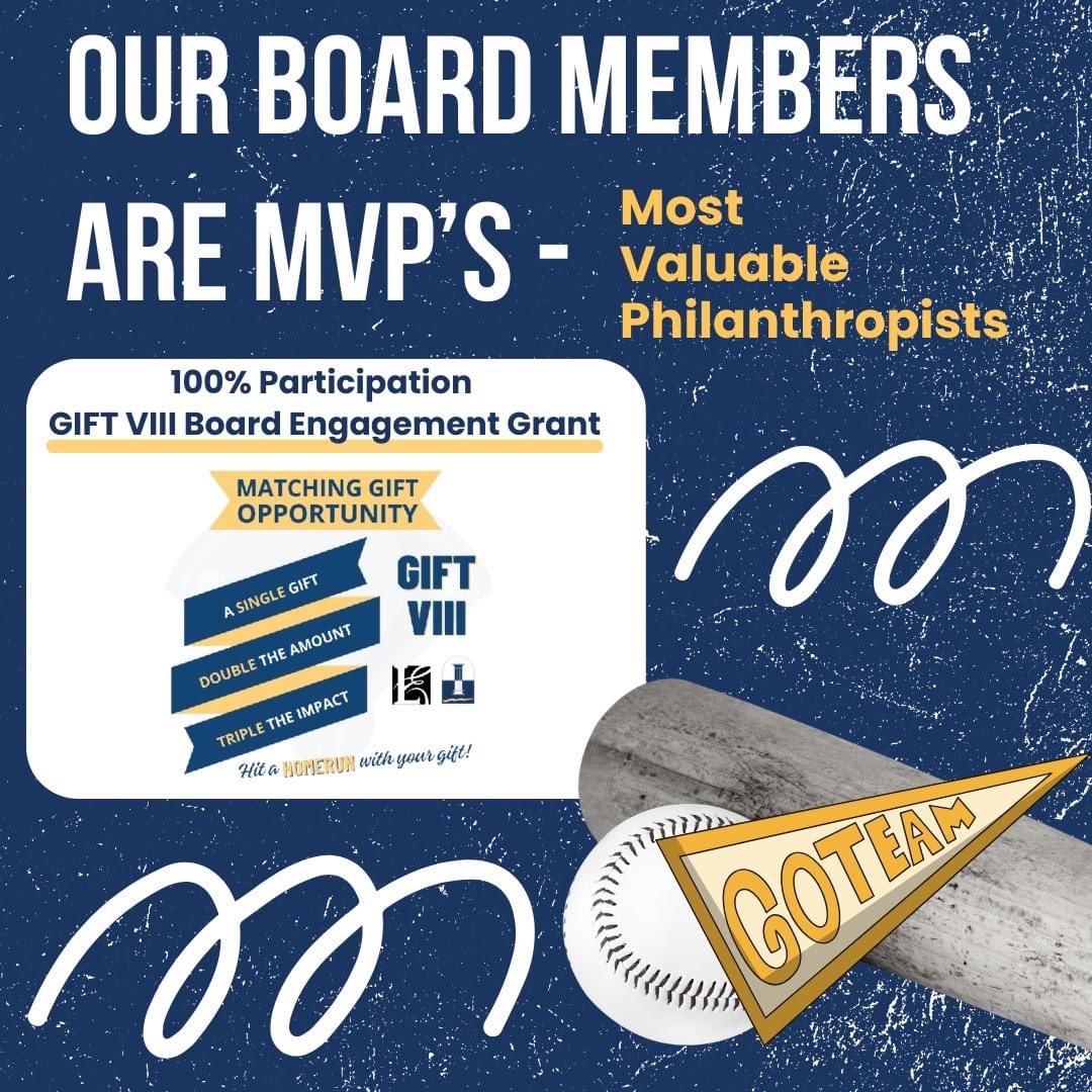 The BRCF Board of Directors met the 100% board giving requirement through Lilly Endowment to allow our organization to recieve a $100K unrestricted board engagement grant. 
Thank you to Lilly Endowment Inc. and to our 12 amazing board members!