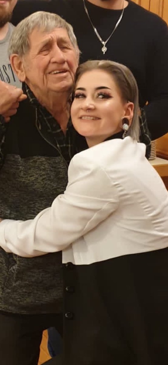 sceletonic's tweet photo. this turned into an appreciation post about my grandpa somehow but whatever
this is the last pic i have of us together and i genuinely cherish it so much (i was holding him up bc his legs got tired but he still wanted to be in the picture) https://t.co/PXVuRe9sAY