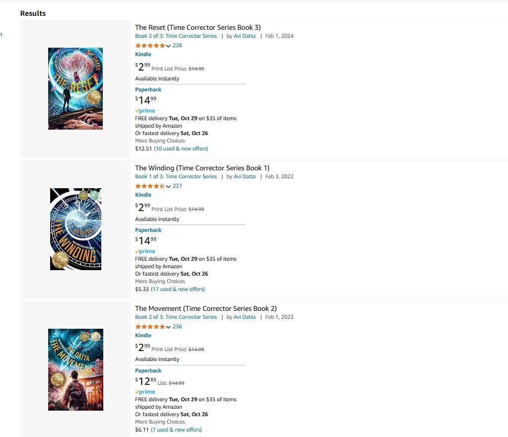 When the total number of reviews of #TheTimeCorrectorSeries (amazon.com/dp/B09MR3WWNN) matches the name of the famous Japanese Convenience Store (711)
#Sciencefiction #timetravel #TimeTravelAuthors #ShamelessSelfpromoWednesday #WritingCommunity