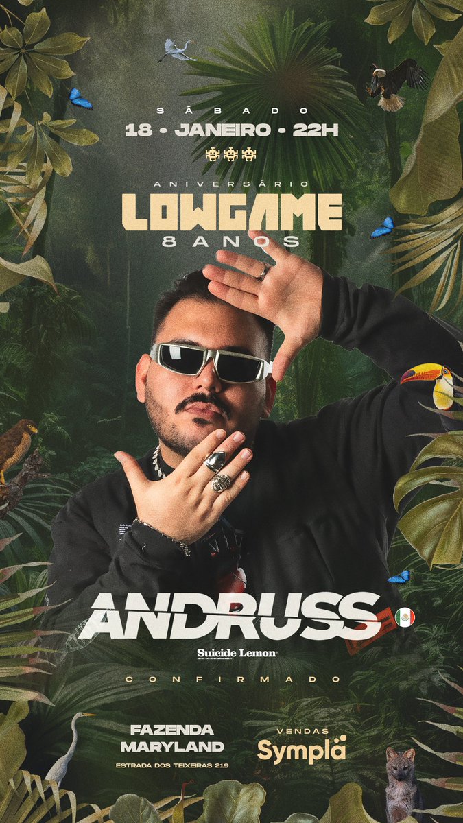 Começamos o game e para dar o start ao line da Low Game 8 anos, anunciamos Andruss diretamente do México pela primeira vez no Brasil 🇲🇽