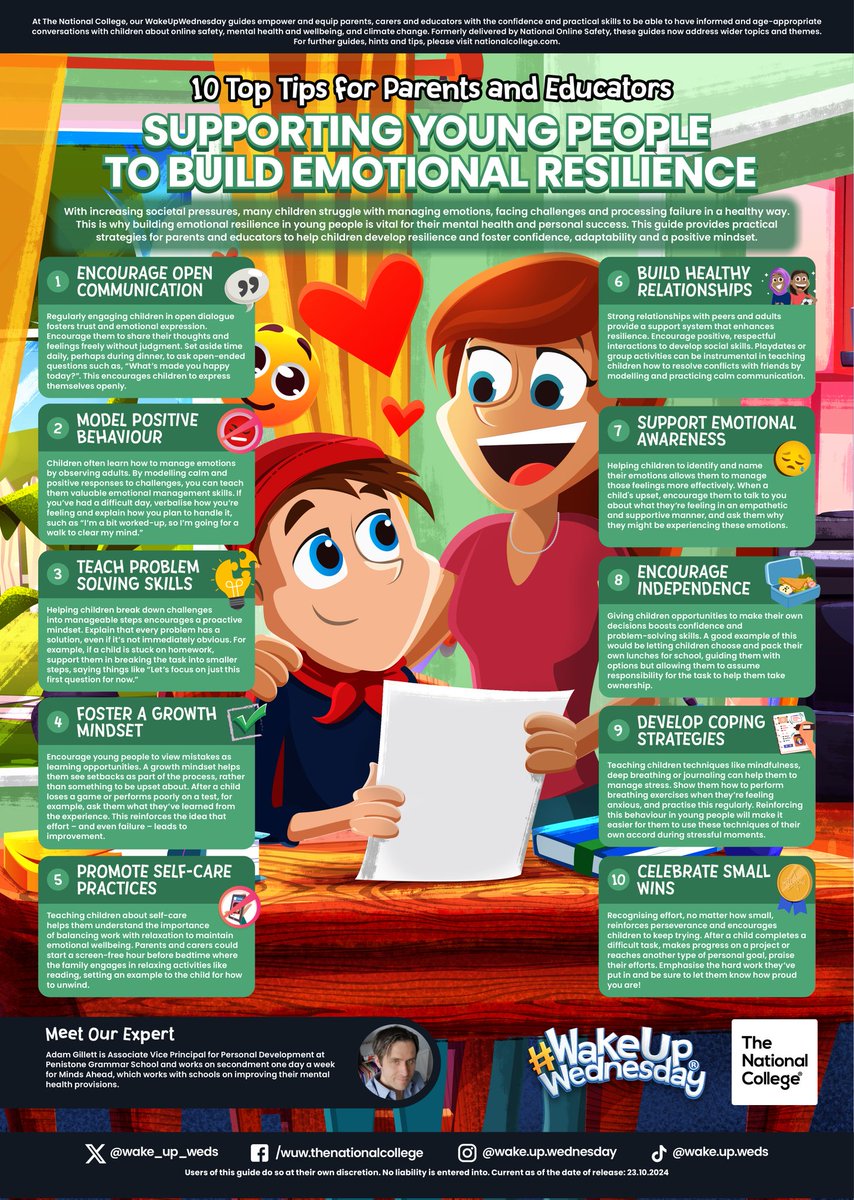 Somers Heath Primary School (@heathsomers) on Twitter photo #wakeupwednesday <a href="/wake_up_weds/">Wake Up Wednesday</a> for this week is all about emotional resilience. The school holidays can be a good time to have discussions with your children about some of these tips. #TeamSomers #wakeupwednesday <a href="/wake_up_weds/">Wake Up Wednesday</a> for this week is all about emotional resilience. The school holidays can be a good time to have discussions with your children about some of these tips. #TeamSomers