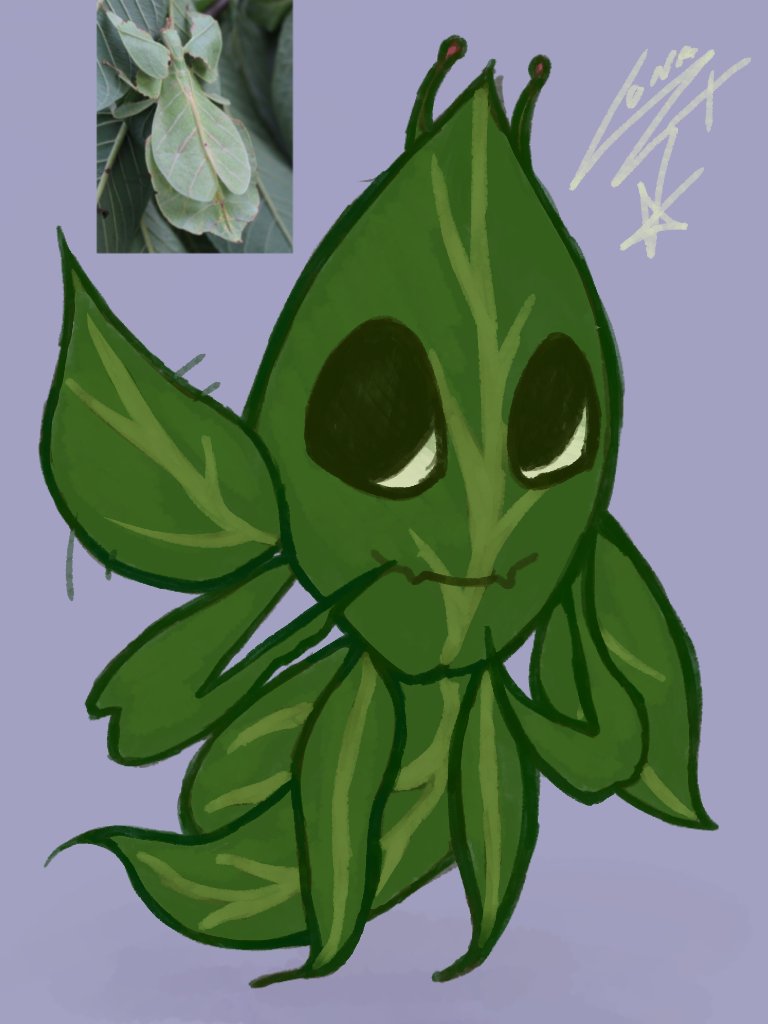 LunaXorLuna's tweet photo. Leafy!!! But I made her a bug!!!
i guess you could say she's now a... LeaPhylliidae :DD
#Osc #Bfdi #Leafy #Leafybfb #bug #phylliidae https://t.co/4ZCjVQaIkx
