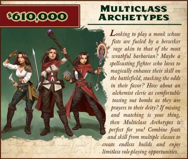 The Bounder Minigame and Player House Stretch Goals have been unlocked! Multiclass Archetypes are next in the Pathfinder: The Dragon's Demand CRPG Kickstarter!
Back now at DragonsDemand.com