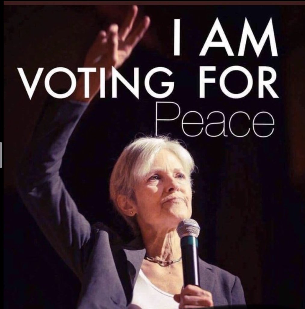 PensiveTM's tweet photo. @TimOnTheTractor @ecomarxi As an 70 y/o #AntiWarVeteran there was only one viable choice for my vote.
Trump is a Zionist
Harris is a Zionist
#Vote4Peace to save innocent lives
#VoteChoice for women’s health
#VoteGreen to save life on Earth
#VoteProgress2025
#SteinWare2024 https://t.co/YaMyUKu8eA