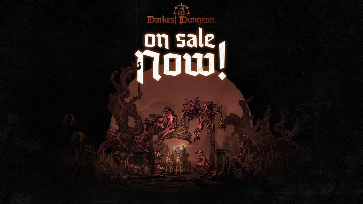DarkestDungeon's tweet photo. Darkest Dungeon II is currently discounted on Steam!

Get 40% off both Darkest Dungeon II, and The Binding Blade DLC: https://t.co/d4Cl06FwTs

This sale runs until November 6th.

#DarkestDungeon2 https://t.co/qaPGgc7xdI