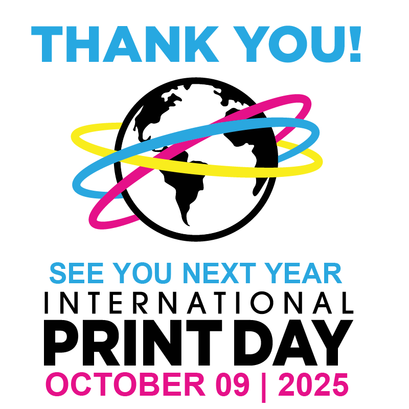 INTERNATIONAL PRINT DAY (@intprintday) on Twitter photo Thank you for helping print trend the planet by celebrating <a href="/IntPrintDay/">INTERNATIONAL PRINT DAY</a> #IPD24 and #PrintLife!
Until next year… PRINT LONG AND PROSPER! Thank you for helping print trend the planet by celebrating <a href="/IntPrintDay/">INTERNATIONAL PRINT DAY</a> #IPD24 and #PrintLife!
Until next year… PRINT LONG AND PROSPER!