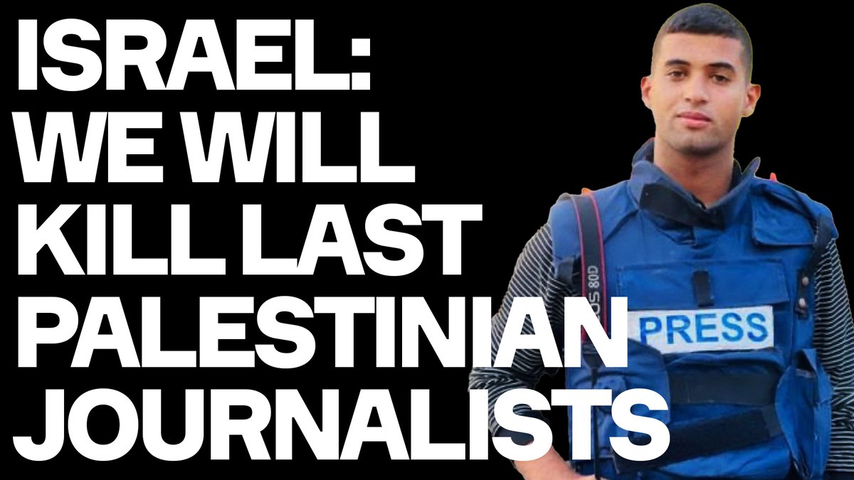 owenjonesjourno's tweet photo. The Israeli state just put the 6 surviving Palestinian journalists in northern Gaza on a kill list.

Where is the solidarity from Western journalists?

Why won't they speak out?

New video 👇

https://t.co/QUiCmPUKa2 https://t.co/c9EosChtXA