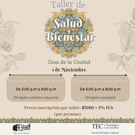 Adquirir entradas en: fundatec.ac.cr/cursoscasadela…
Más información: gestion.cultural@tec.ac.cr / WhatsApp: 25502196 y 84535107