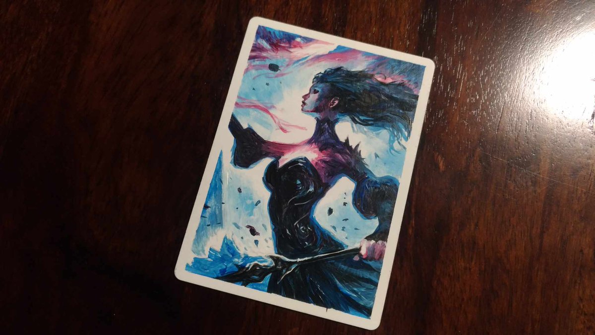 This only apears to be regular #fabtcg #AP card... but in fact this is something more unique and very special. As You know I support this little girl name Dorothy in her struggle with #NF1 . This card was just posted in an auction on <a href="/ArthouseSynd/">Arthouse Syndicate</a>  group . facebook.com/groups/arthous…