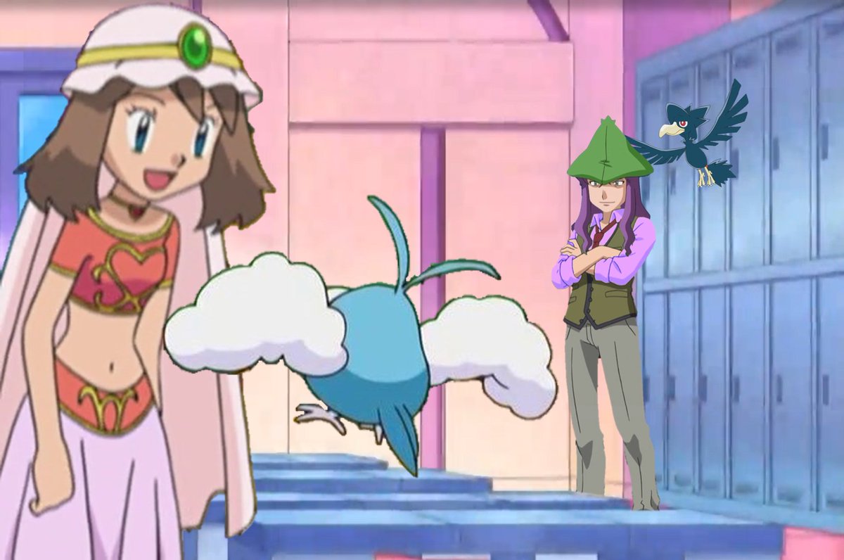 Arcygirl01's tweet photo. To celebrate the anniversary of May's "one that got away" (AG064), here's some artwork of her working with her Swablu during her journey in the Sinnoh Region.

#Pokemon #anipoke #pokemonanime #May #Swablu #pokemoncontests #fanart https://t.co/sgQkG1Hs7f