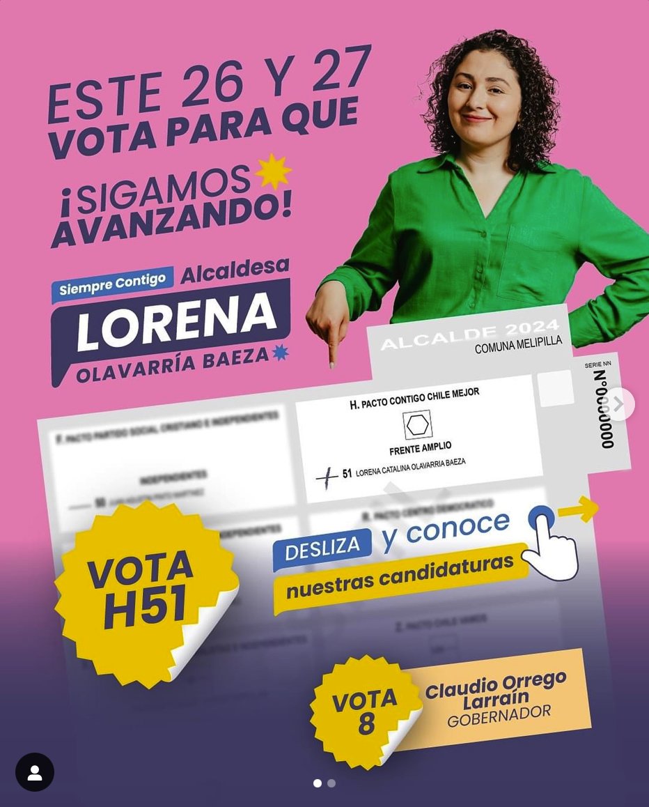 FA_Melipilla's tweet photo. ¿Por quién votamos en Melipilla? Aquí 👇va la lista completa. Apoya a nuestras candidaturas @lorealcaldesa @PoolaaPalacios @Orrego y a todas y todos para que  #sigamosavanzando https://t.co/wFydL0zJBO
