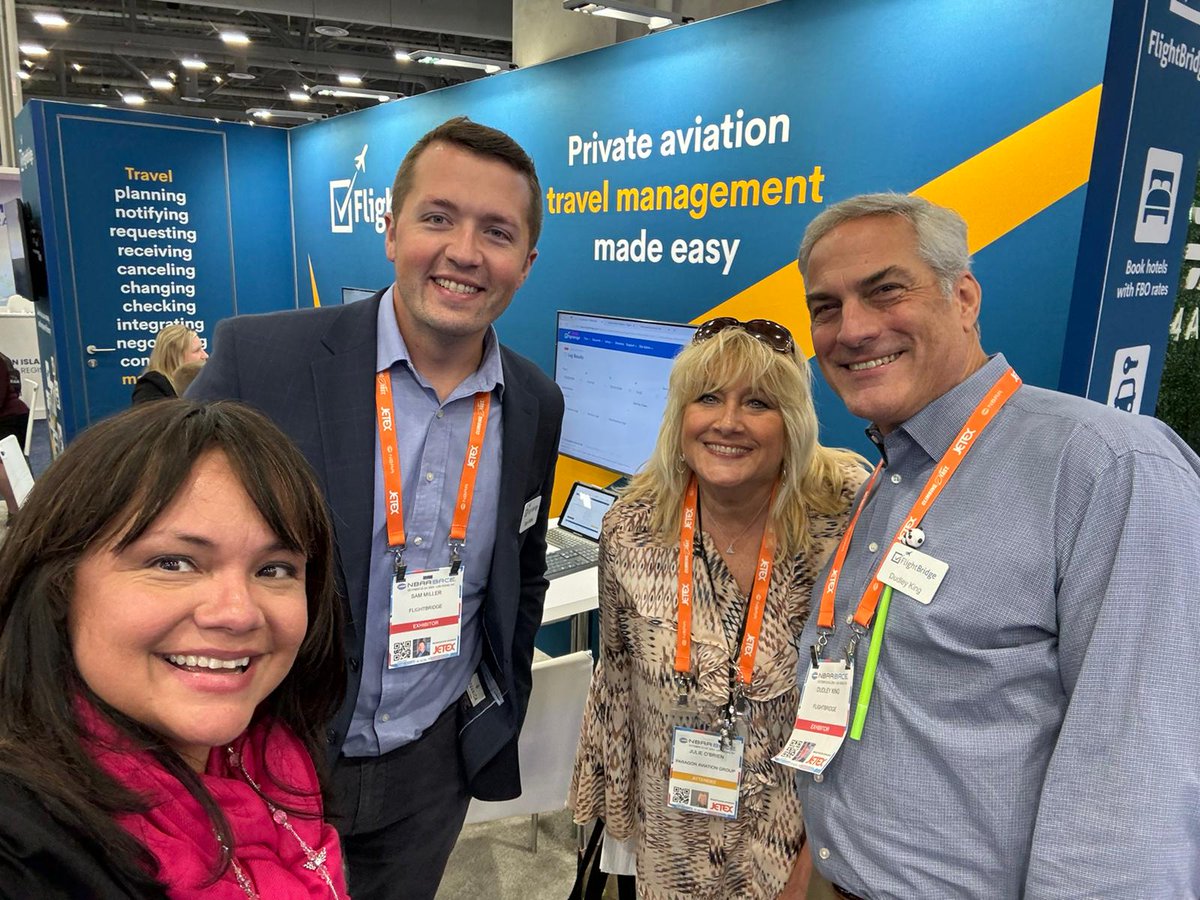 ParagonAviation's tweet image. What’s better than meeting friends and partners at @NBAA BACE? ✈️ What an incredible meeting Crystal Kubeczka, President of @ParagonAviation and Julie OBrien, VP of Businesss Development, had with @FlightBridge, @ChantillyAir, and flight operators.

#ParagonNetwork #NBAABACE