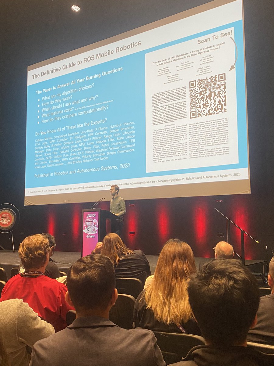 JoeSpeeds's tweet image. A superb Steve Macinski giving a lightning talk .

#roscon24