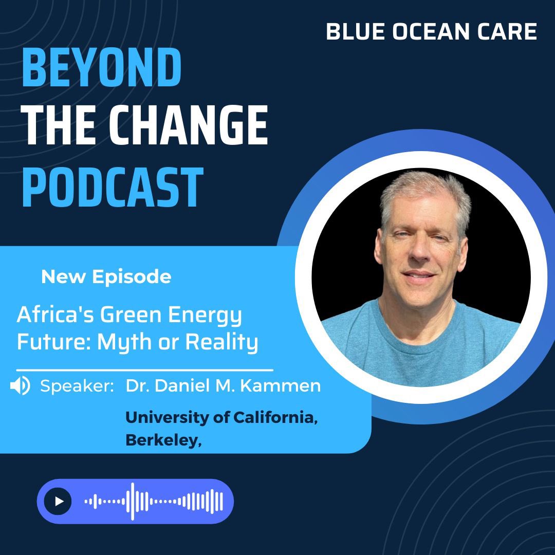 Blueocare's tweet photo. 🚨 New Episode is Live! 🚨

Africa’s energy future is at a turning point, Dr. Kammen shares fascinating insights into Africa’s potential to lead the global shift to renewable energy.

🎧 Listen on:

Our website:   https://t.co/R2itWXVxD0

Apple podcast:   https://t.co/jzosyp9qVi https://t.co/Db8LHsiv6E